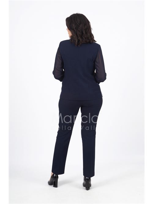 tailleur 3 pezzi giacca paiette LUDOVICA HASSLER | LH903BLU